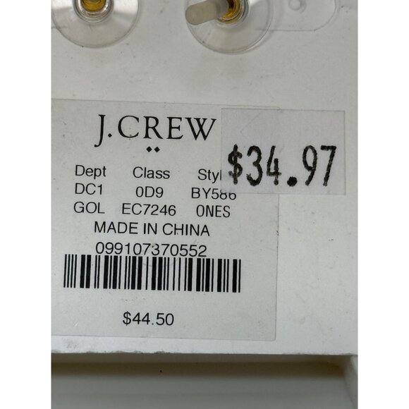 J.Crew Hypoallergenic Gold-Tone Triple Hoop Earrings For Women - Picture 4 of 7